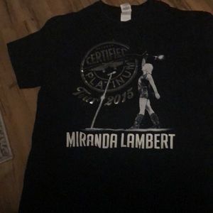 MIRANDA LAMBERT CERTIFIED PLATINUM 2015 Concert Tee - Size Large - Wore once